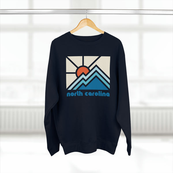 Premium North Carolina Crewneck Sweatshirt - Retro Unisex Sweatshirt