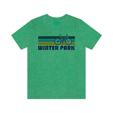 Buy heather-kelly Winter Park T-Shirt - Retro Mountain Bike Adult Unisex Winter Park, Colorado T Shirt