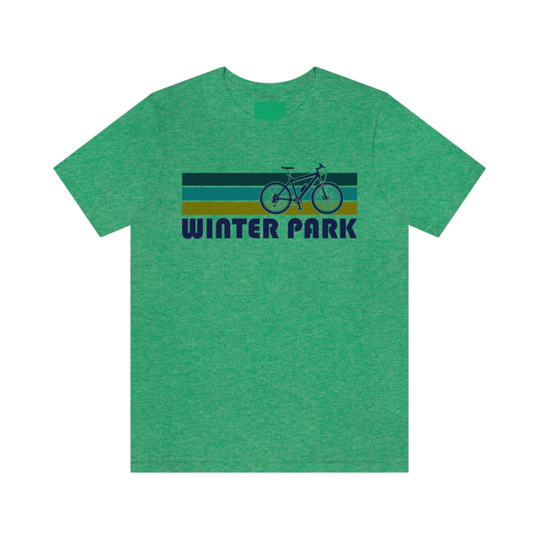 Winter Park T-Shirt - Retro Mountain Bike Adult Unisex Winter Park, Colorado T Shirt