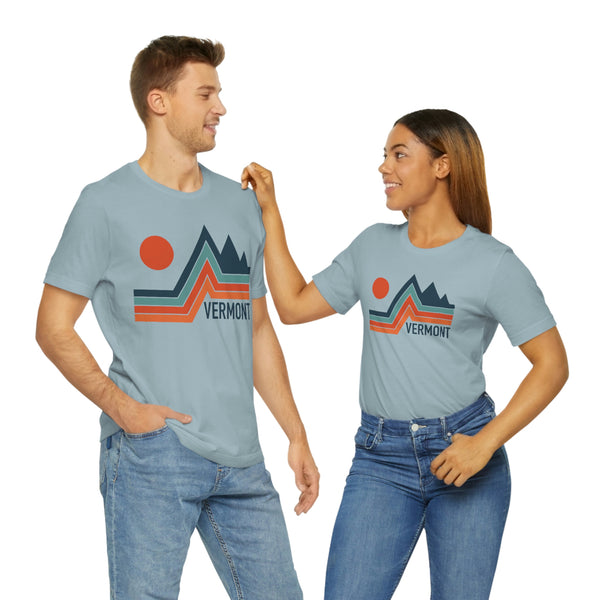 Vermont T-Shirt - Retro Mountain Unisex Vermont Shirt