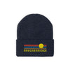 Breckenridge, Colorado Beanie - Adult Embroidered Retro Sunset Breckenridge Knit Hat