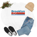 Brooklyn, New York Sweatshirt Retro Bike - Unisex Adult Crewneck Brooklyn Sweatshirt-7