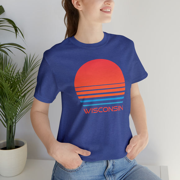 Wisconsin T-Shirt - Retro 80s Unisex Wisconsin Shirt