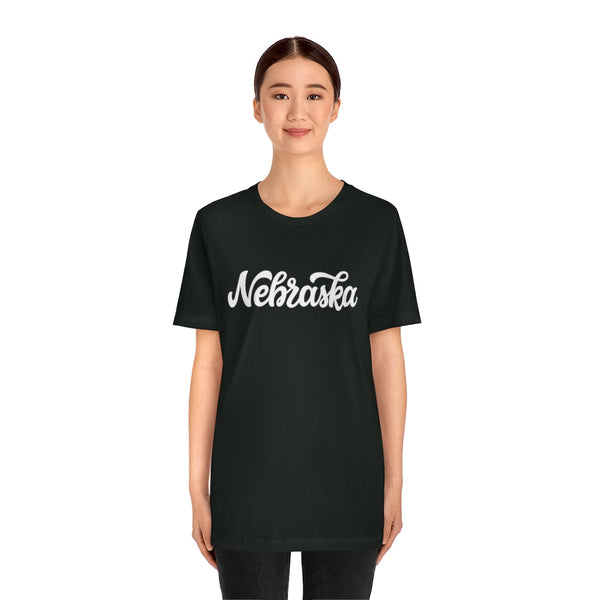 Nebraska T-Shirt - Hand Lettered Unisex Nebraska Shirt