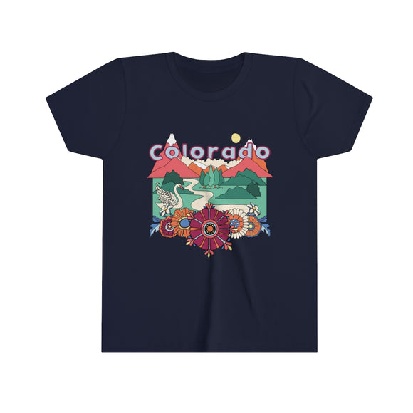 Colorado Youth T-Shirt - Boho Colorado Kid's TShirt