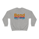Bend, Oregon Crewneck Sweatshirt - Mountain & Birds Unisex-17