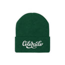 Colorado Beanie - Adult Hand Lettered Embroidered Colorado Knit Hat-5