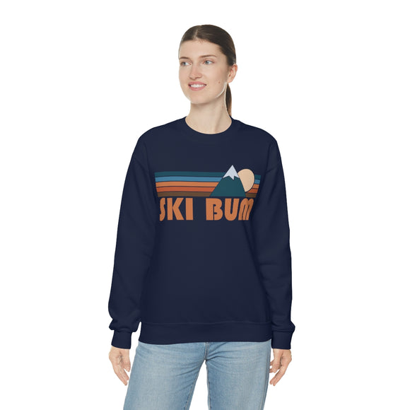 Ski Bum Sweatshirt - Retro Mountain Unisex