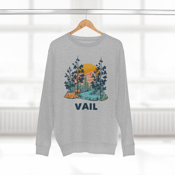 Premium Vail Sweatshirt - Unisex Premium Crewneck Vail, Colorado Sweatshirt