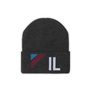 Illinois Beanie - Adult Embroidered Retro Illinois Knit Hat-9
