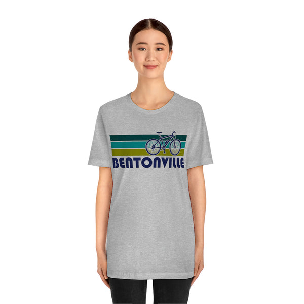 Bentonville T-Shirt - Retro Mountain Bike Adult Unisex Bentonville, Arkansas T Shirt