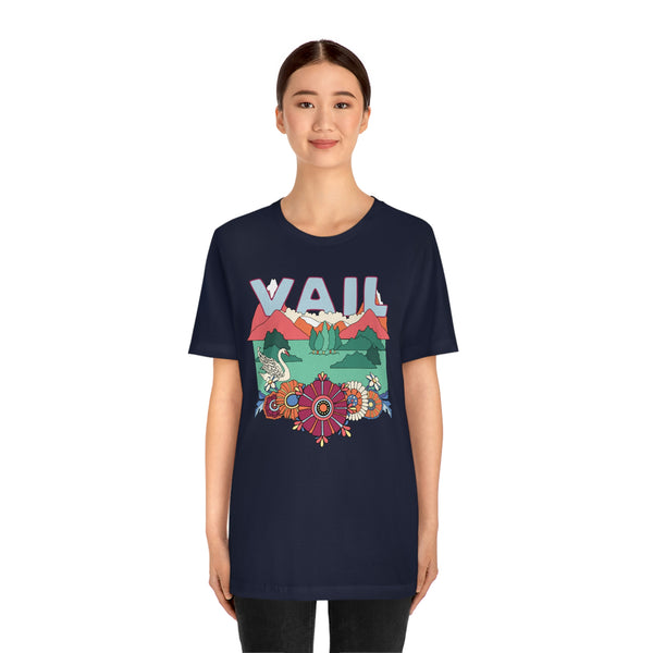 Vail Shirt, Colorado Retro T-Shirt, Hippie Style Colorado tee, Vail Mountain Shirt