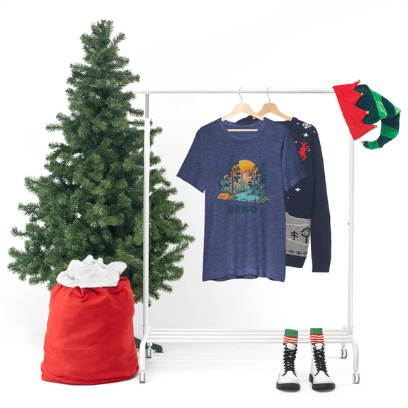Bend, Oregon T-Shirt - Mountain Illustration Bend Washington Shirt