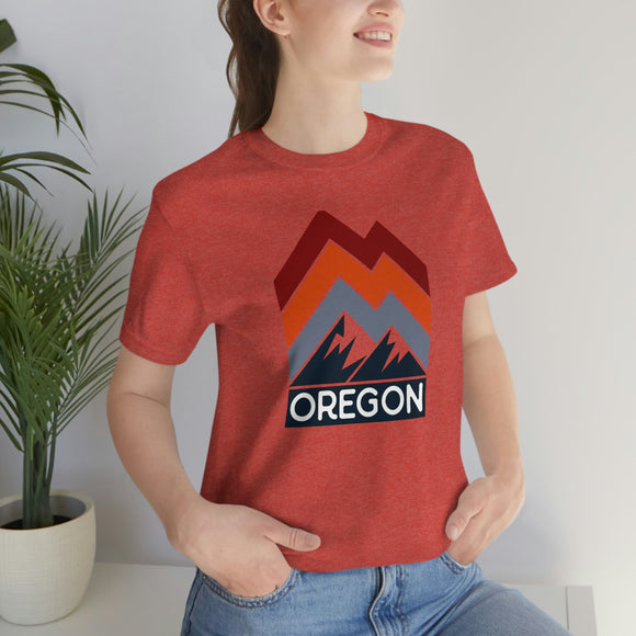 Oregon T-Shirt - Retro Mountain Unisex Oregon Shirt