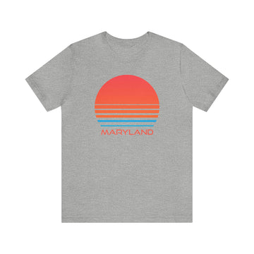 Buy athletic-heather Maryland T-Shirt - Retro 80s Unisex Maryland Shirt