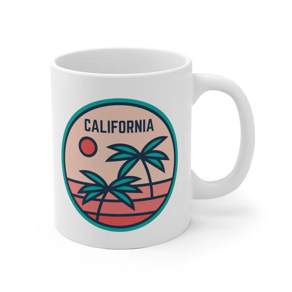 California Mug, Ceramic California Mug, California Coffee Mug