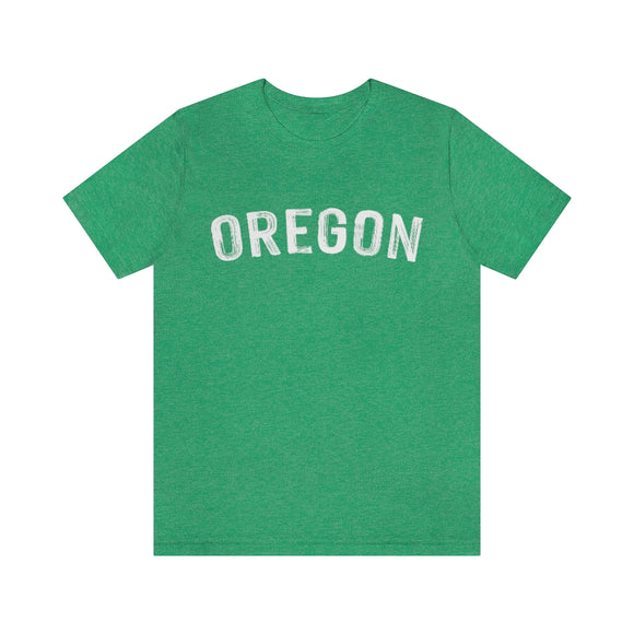 Oregon T-Shirt - Paint Text Unisex Oregon Shirt