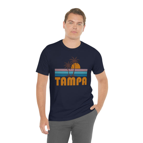 Tampa, Florida T-Shirt - Retro Palm Tree Unisex Tampa Shirt