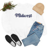 Midwest Sweatshirt - Script Crewneck Unisex Midwest Sweatshirt
