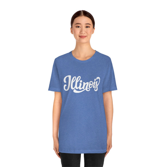 Illinois T-Shirt - Hand Lettered Unisex Illinois Shirt