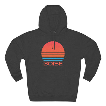 Premium Boise, Idaho Hoodie - Retro 80s Unisex Sweatshirt - 0