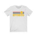 Wyoming T-Shirt - Retro Sunrise Adult Unisex Wyoming T Shirt-2