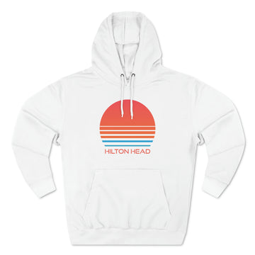Premium Hilton Head, South Carolina Hoodie - Retro 80s Unisex Sweatshirt - 0