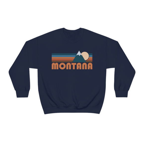 Montana Sweatshirt - Retro Mountain Unisex