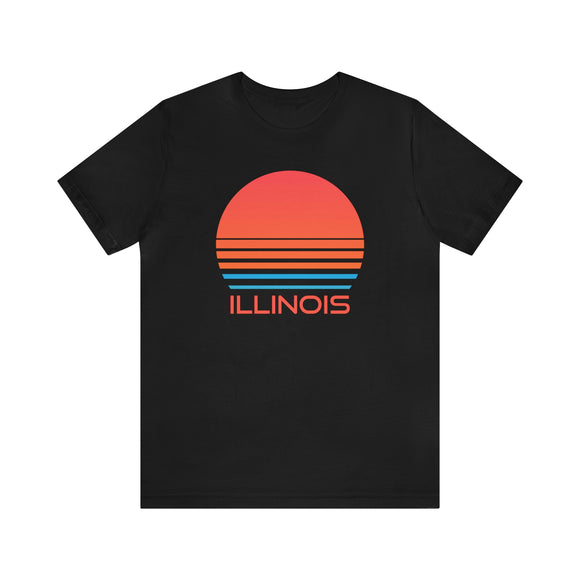 Illinois T-Shirt - Retro 80s Unisex Illinois Shirt