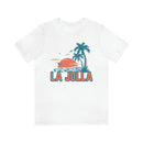 La Jolla, California T-Shirt - Retro Palm Tree & Beach Unisex La Jolla Shirt-9