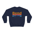 Bend, Oregon Crewneck Sweatshirt - Mountain & Birds Unisex-25