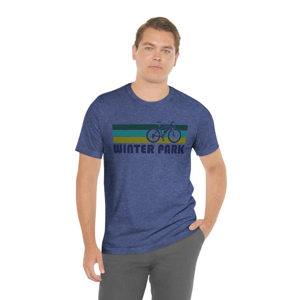 Winter Park T-Shirt - Retro Mountain Bike Adult Unisex Winter Park, Colorado T Shirt