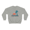 Puerto Vallarta, Mexico Sweatshirt - Unisex Retro Palm Tree Crewneck Puerto Vallarta Sweatshirt