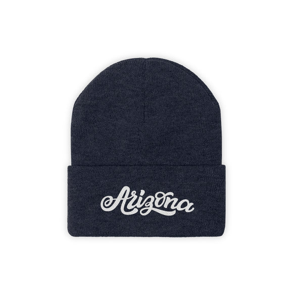 Arizona Beanie - Adult Hand Lettered Embroidered Arizona Knit Hat