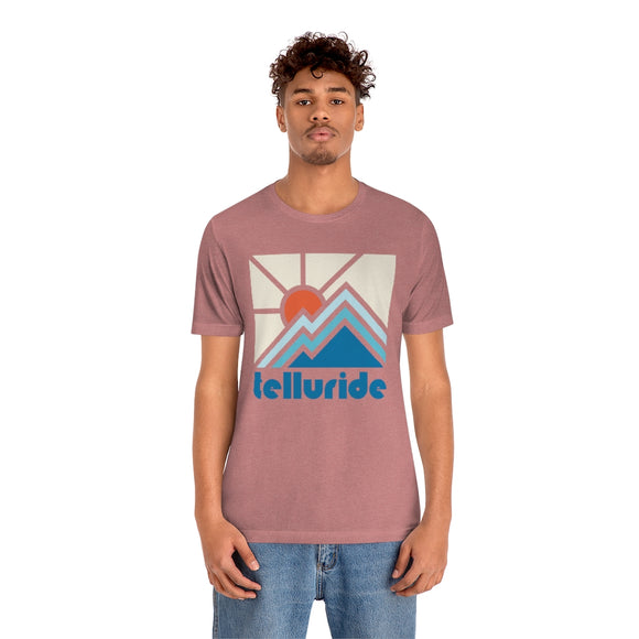 Telluride Shirt, Colorado Retro T-Shirt, Colorful Colorado tee, Telluride Mountain Shirt