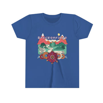 Buy true-royal Breckenridge Youth T-Shirt - Boho Colorado Kid's TShirt