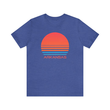 Buy heather-true-royal Arkansas T-Shirt - Retro 80s Unisex Arkansas Shirt