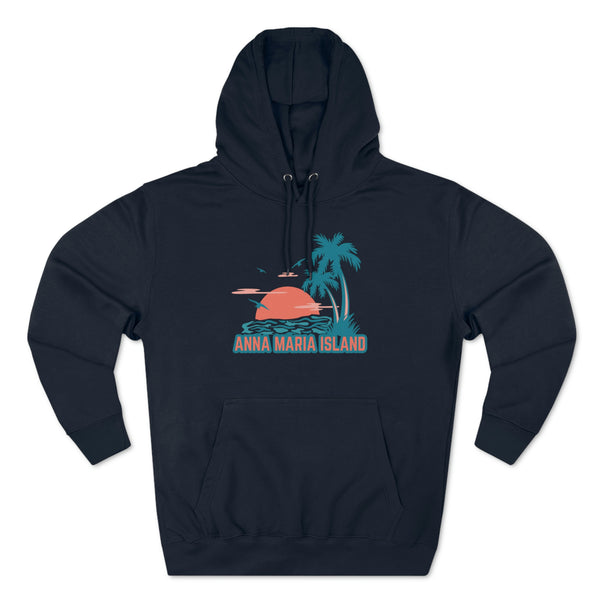 Premium Anna Maria Island, Florida Hoodie Hoodie - Palm Tree Unisex Sweatshirt