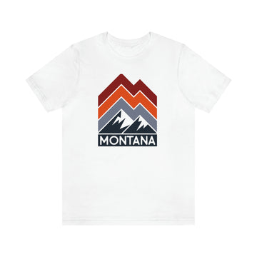 Buy white Montana T-Shirt - Retro Mountain Unisex Montana Shirt