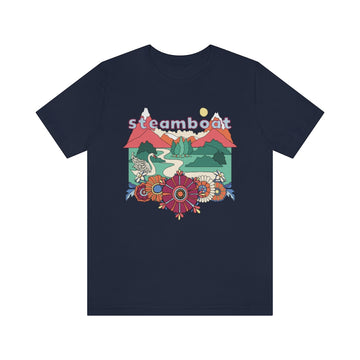 Steamboat T-Shirt - Retro Mountain / Hippie Style Steamboat, Colorado Shirt