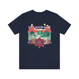Steamboat T-Shirt - Retro Mountain / Hippie Style Steamboat, Colorado Shirt