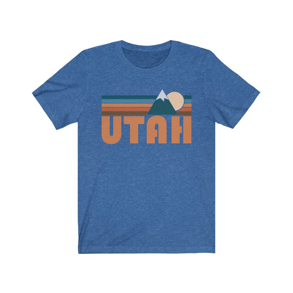 Utah T-Shirt - Retro Mountain Adult Unisex Utah T Shirt