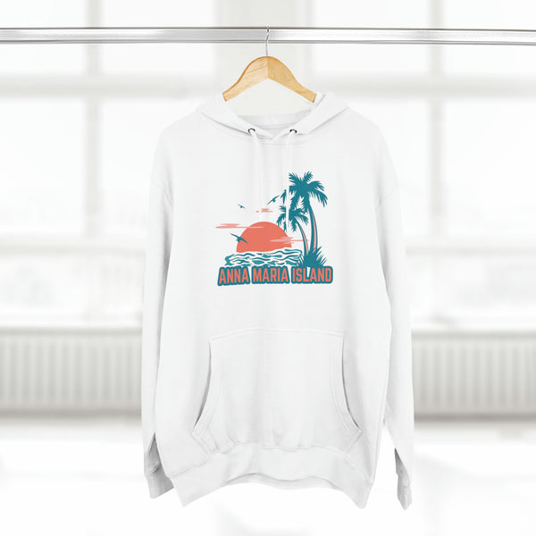 Premium Anna Maria Island, Florida Hoodie Hoodie - Palm Tree Unisex Sweatshirt