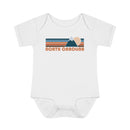 North Carolina Baby Bodysuit - Retro Mountain North Carolina Baby Bodysuit-4