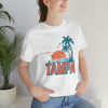 Tampa, Florida T-Shirt - Retro Palm Tree & Beach Unisex Tampa Shirt