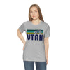 Utah T-Shirt - Retro Mountain Bike Adult Unisex Utah T Shirt