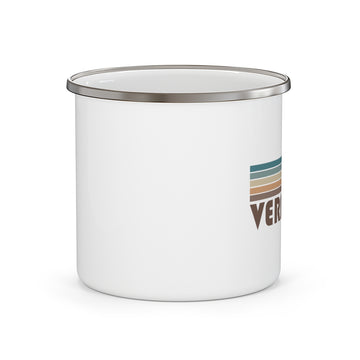 Vermont Camp Mug - Retro Enamel Camping Vermont Mug - 0