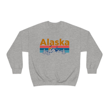 Buy sport-grey Alaska Sweatshirt - Mountain &amp; Birds Unisex