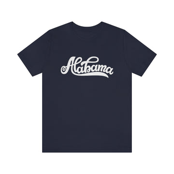 Buy navy Alabama T-Shirt - Hand Lettered Unisex Alabama Shirt