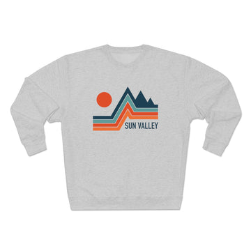 Buy heather-grey Premium Sun Valley, Idaho Hoodie - Retro Unisex Sweatshirt